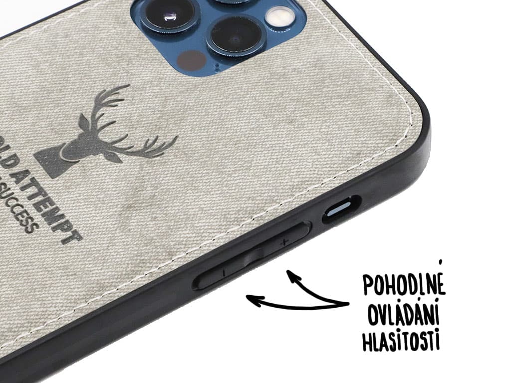 Designový obal na iPhone 12 (Pro) - Šedý - 8